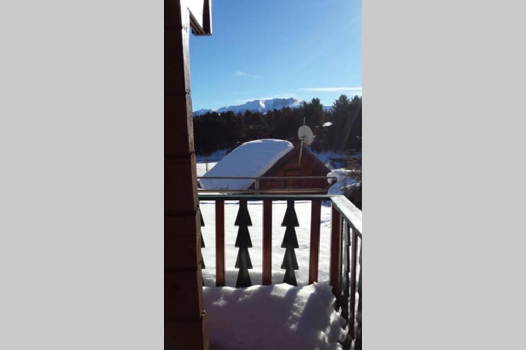 Maison De Bois Finlandaise Au Pied Des Pistes Bolquere Pyrenees 2000 エクステリア 写真